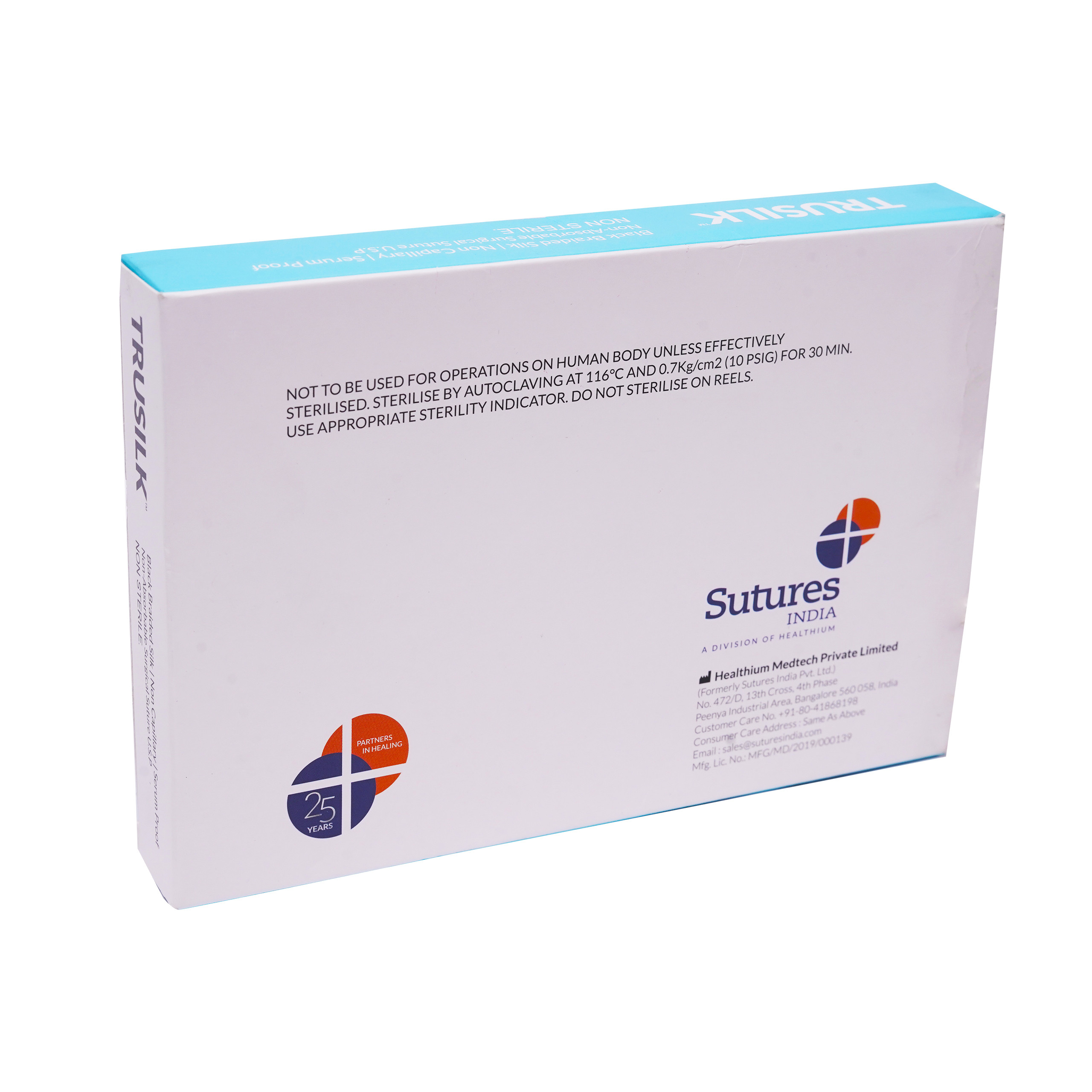 Sutures India Trusilk Suture Silk Thread One Roll